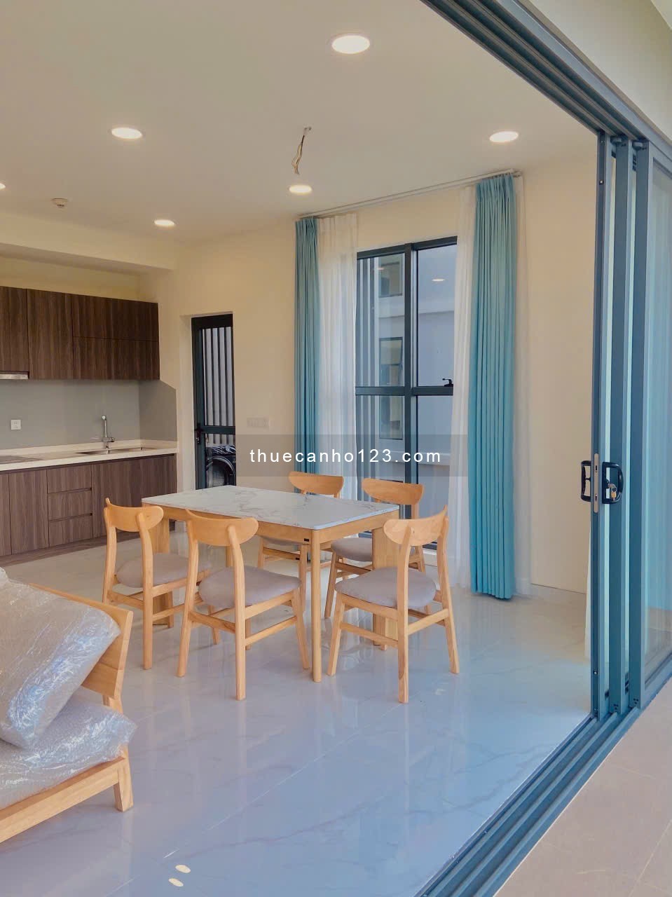 Cho thuê căn hộ 3PN 120m2 view hồ bơi Diamond Centery Celadon City, giá 19tr + ô xe hơi