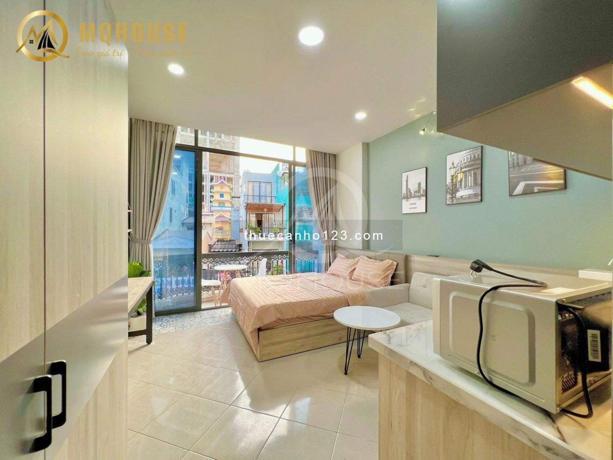 Cho thuê studio rộng ban công lớn – Gần phố Tây Bùi Viên & Chợ Bến Thành – Đề Thám, Quận 1