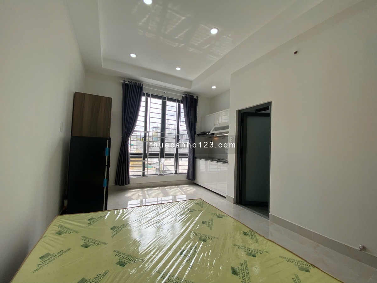 Cho thuê căn hộ Studio Cửa sổ thoáng Q1 gần Ngã Năm Cống Quỳnh, công viên 23 tháng 9, chợ Thái Bình