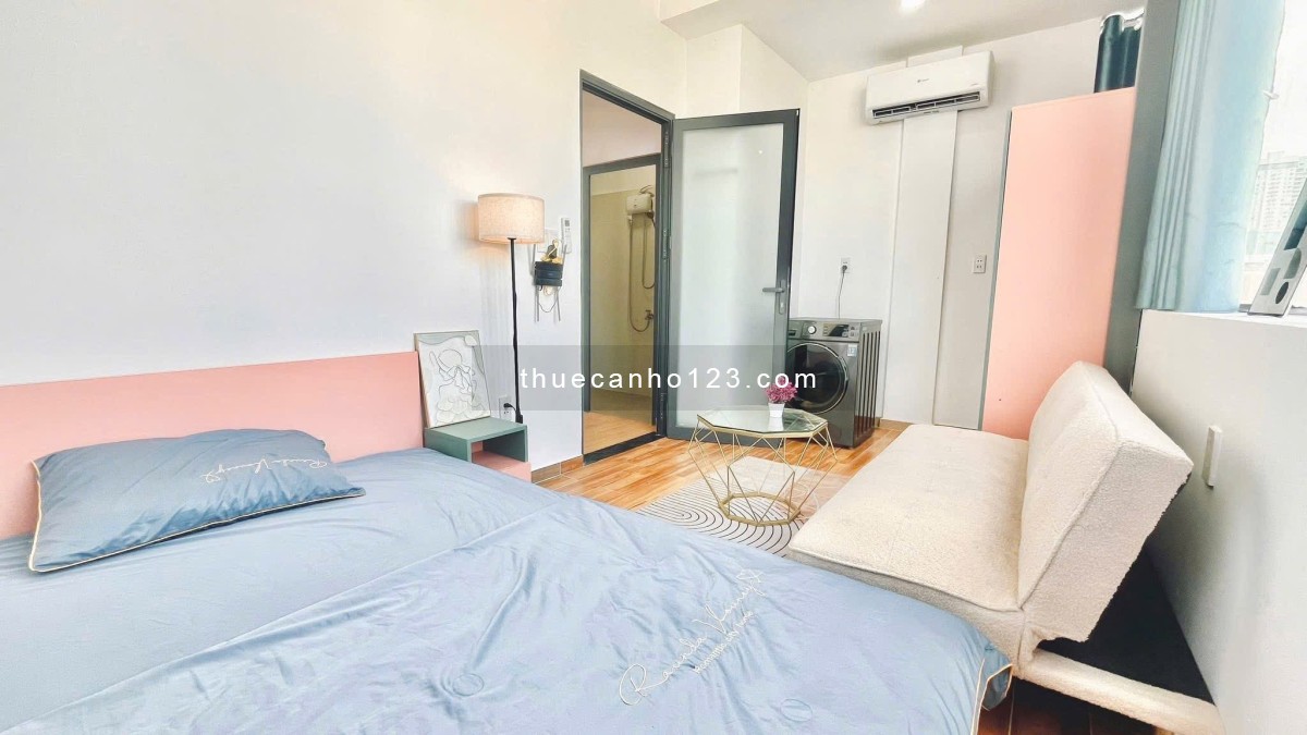 Căn hộ full nội thất Studio cửa sổ trời giáp Q4 , Q1 tại khu vực Quận 7