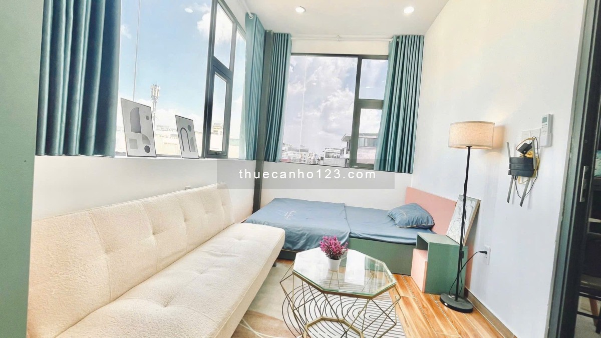 Căn hộ full nội thất Studio cửa sổ trời giáp Q4 , Q1 tại khu vực Quận 7