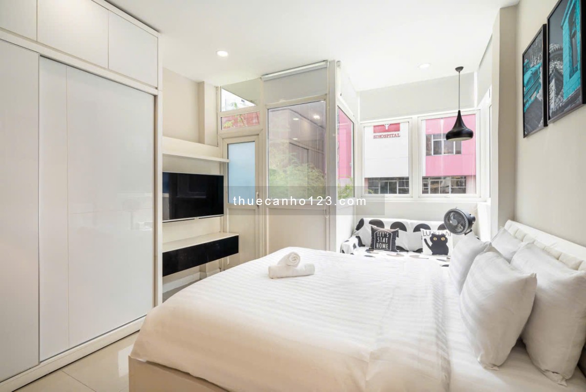 Căn Hộ Trung Tâm Đối Diện THE ADORA DYNASTY 40m2 Balcony/Cửa Sổ Gần Bùi Viện Chợ Bến Thành