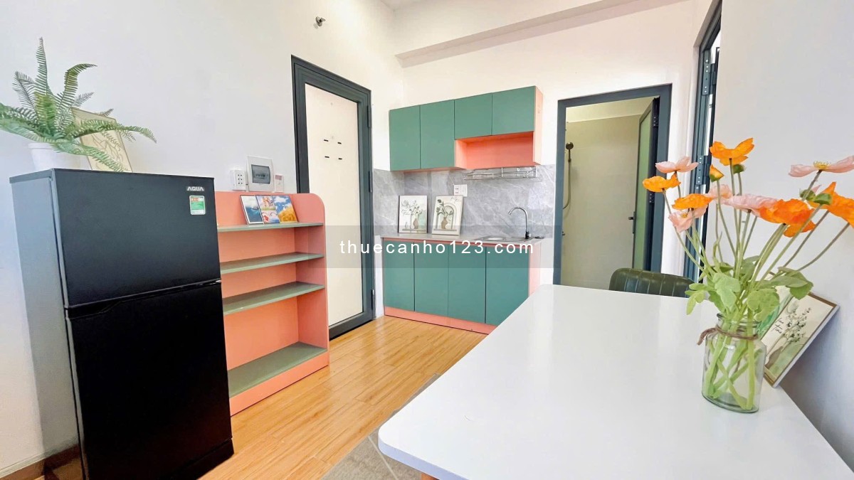 Căn hộ full nội thất Studio cửa sổ trời giáp Q4 , Q1 tại khu vực Quận 7