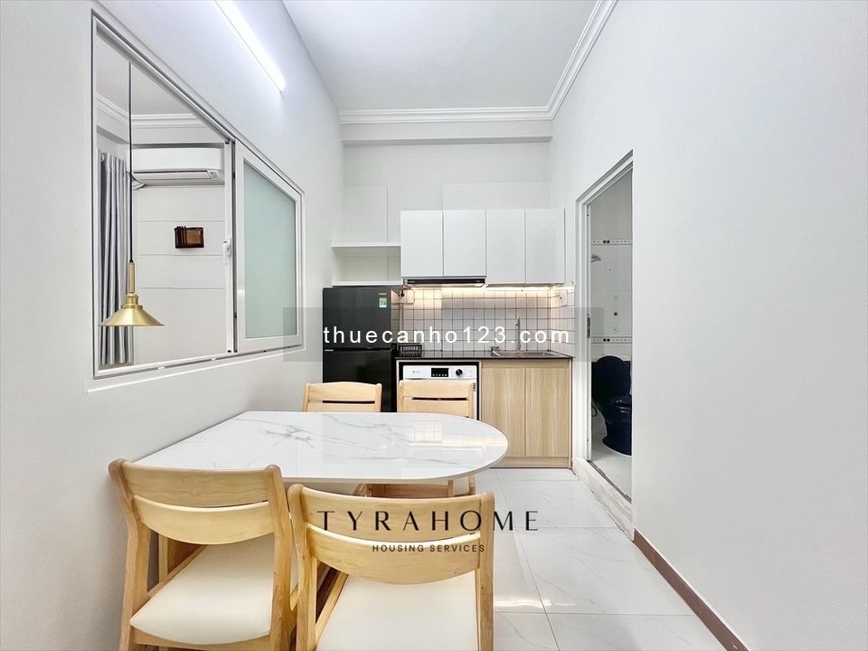 Khai Trương Căn Hộ 1PN Có Ban Công & Cửa Sổ – Full NT, Máy Giặt Riêng – Ngay Co.opmart Nguyễn Kiệm