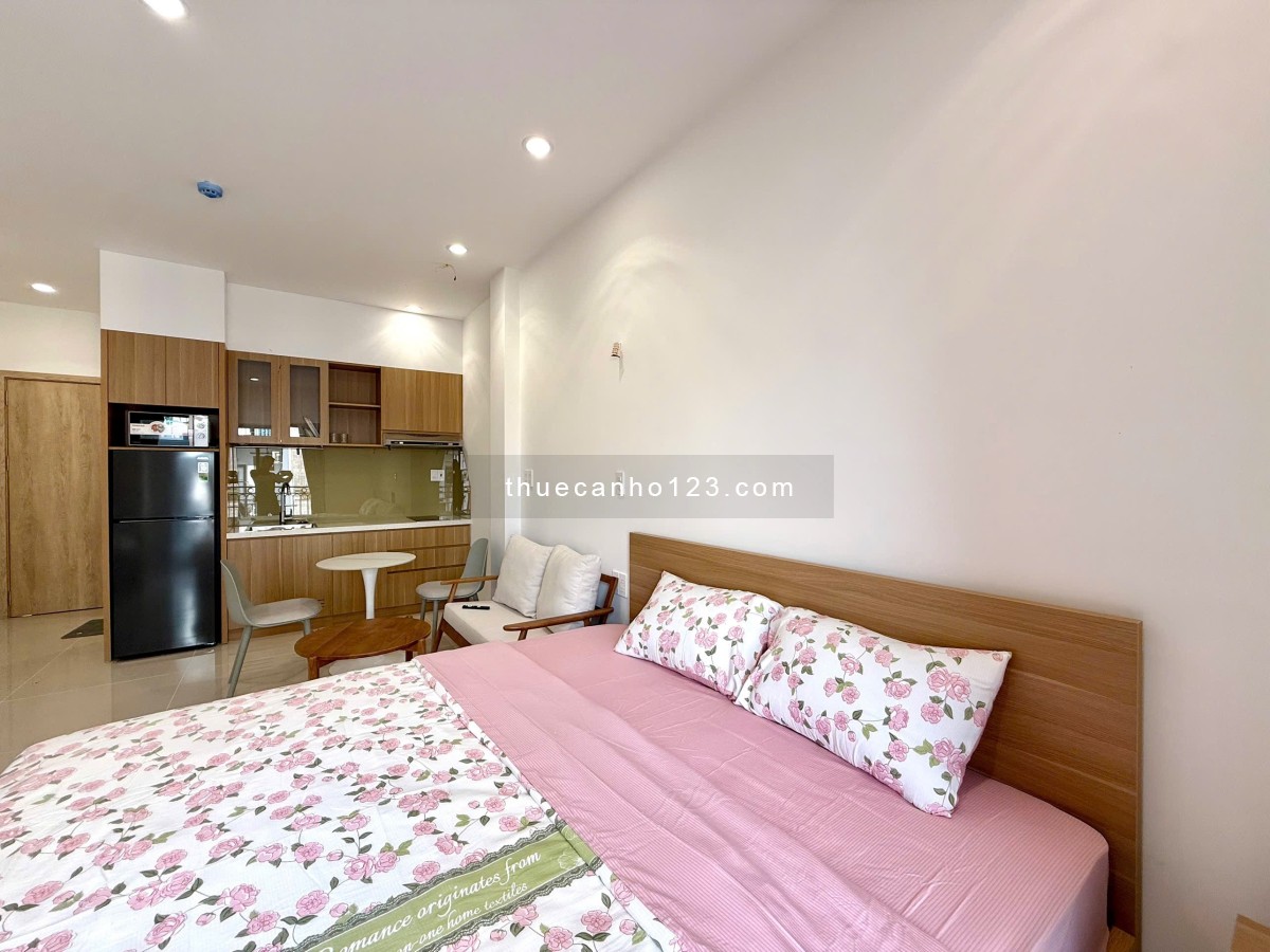 Căn hộ 1PN full nội thất – Cửa sổ trời – Ban công thoáng – Máy giặt riêng – Tân Bình