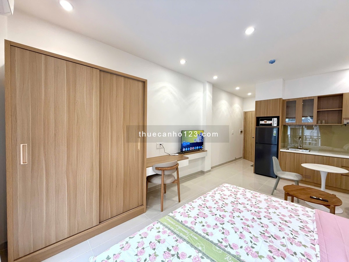 Căn hộ 1PN full nội thất – Cửa sổ trời – Ban công thoáng – Máy giặt riêng – Tân Bình