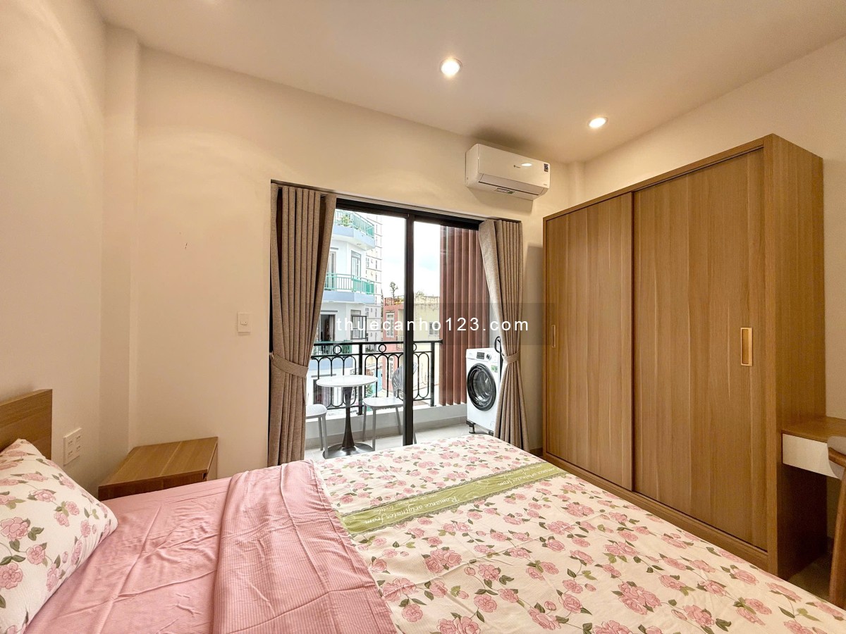 Căn hộ 1PN full nội thất – Cửa sổ trời – Ban công thoáng – Máy giặt riêng – Tân Bình