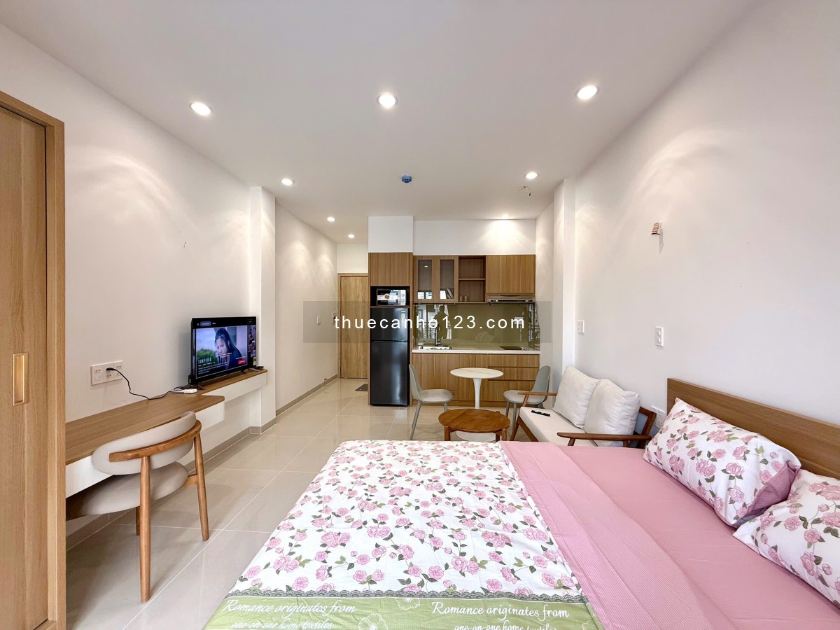 Căn hộ 1PN full nội thất – Cửa sổ trời – Ban công thoáng – Máy giặt riêng – Tân Bình