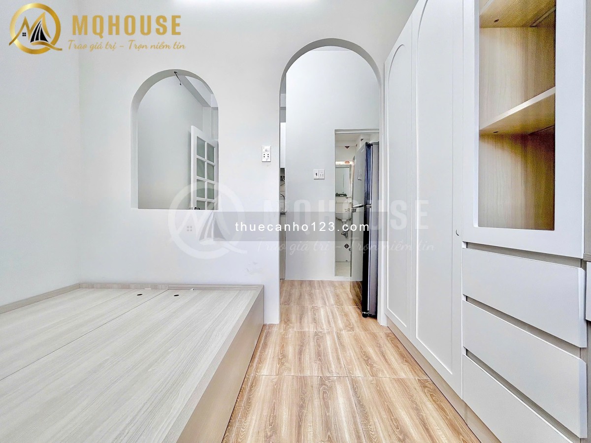 Khai Trương Căn Hộ 1PN Có Ban Công & Cửa Sổ – Full NT, Máy Giặt Riêng – Ngay Co.opmart Nguyễn Kiệm