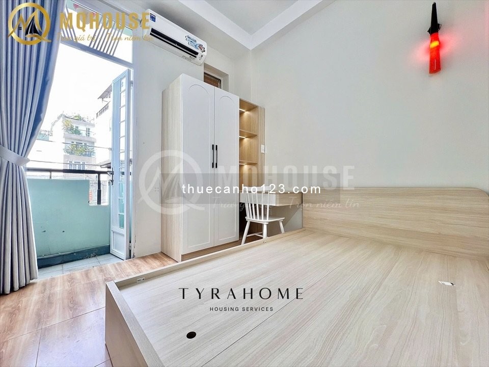 Khai Trương Căn Hộ 1PN Có Ban Công & Cửa Sổ – Full NT, Máy Giặt Riêng – Ngay Co.opmart Nguyễn Kiệm