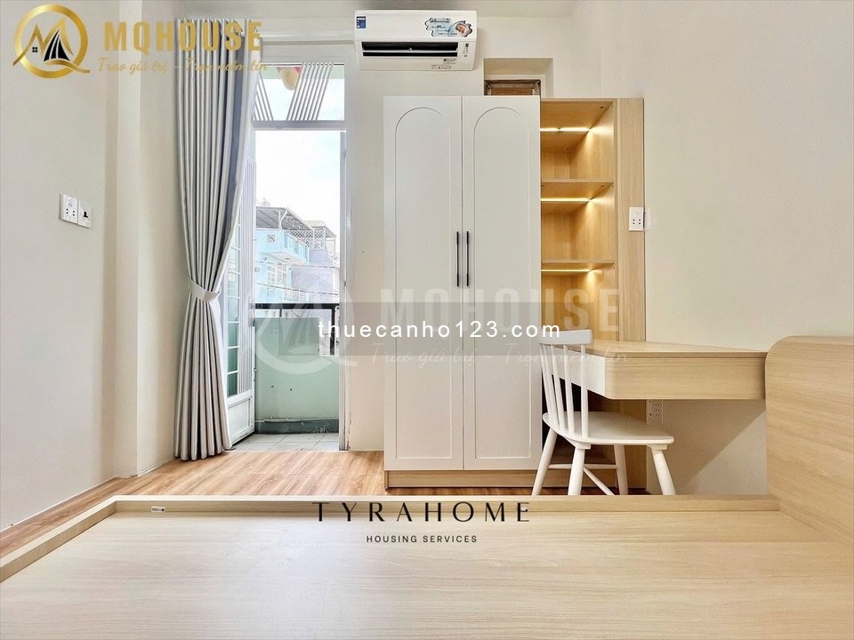 Khai Trương Căn Hộ 1PN Có Ban Công & Cửa Sổ – Full NT, Máy Giặt Riêng – Ngay Co.opmart Nguyễn Kiệm