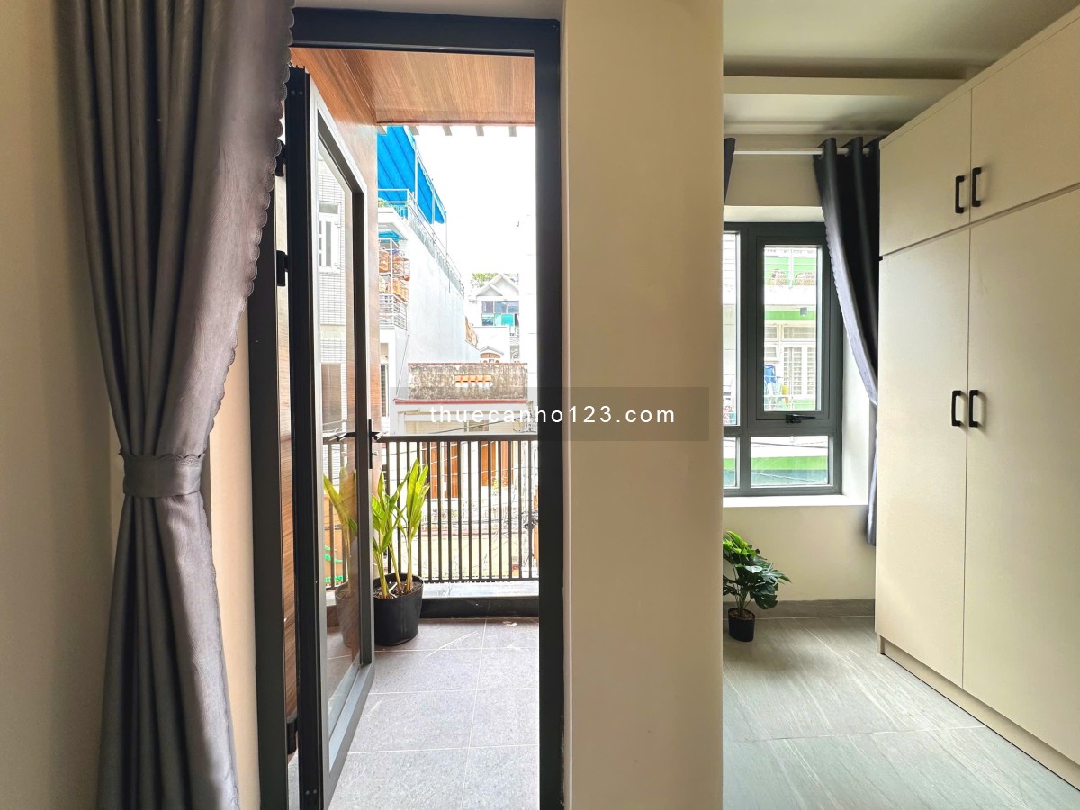 Cho thuê CHDV siêu đẹp 35m², full nội thất, ban công – đường Nguyễn Văn Đậu, Q. Bình Thạnh