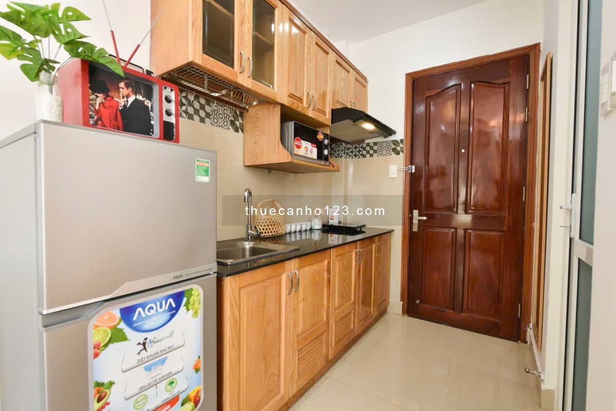 Căn hộ cho thuê Q1 đường Trần Hưng Đạo - cầu Kho - gần cầu Ông Lãnh full tiện nghi
