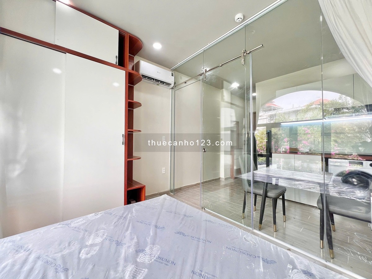Căn hộ 1pn tách bếp máy giặc riêng thang máy gần cv hoàng văn thụ khu k300 ga t3 quận tân bình