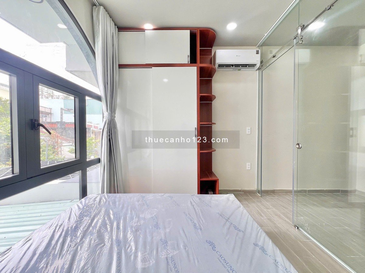 Căn hộ 1pn tách bếp máy giặc riêng thang máy gần cv hoàng văn thụ khu k300 ga t3 quận tân bình