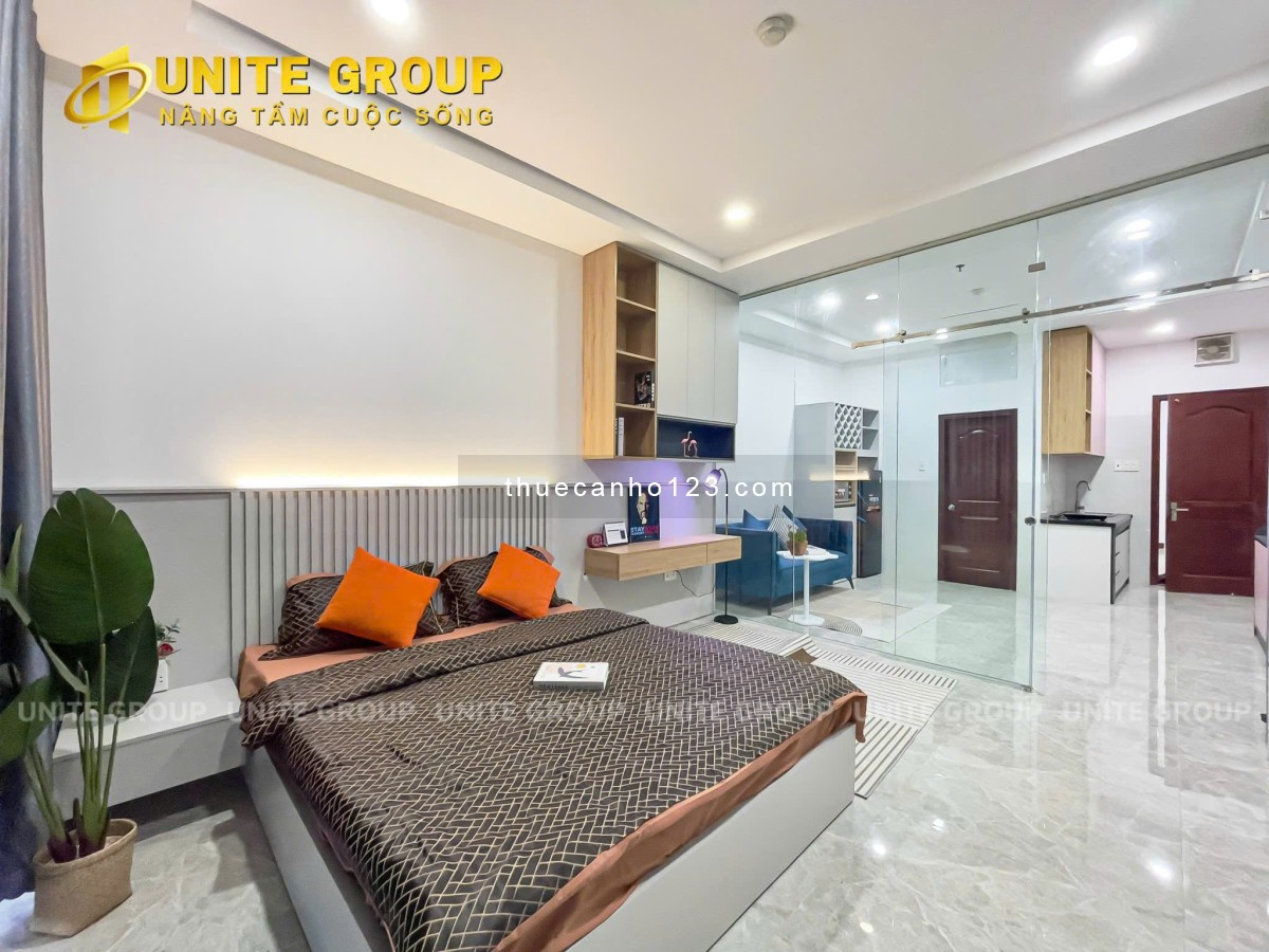 Căn hộ dịch vụ Q7 1PN full nội thất Trần Xuân Soạn 45m2 gần Sunshine