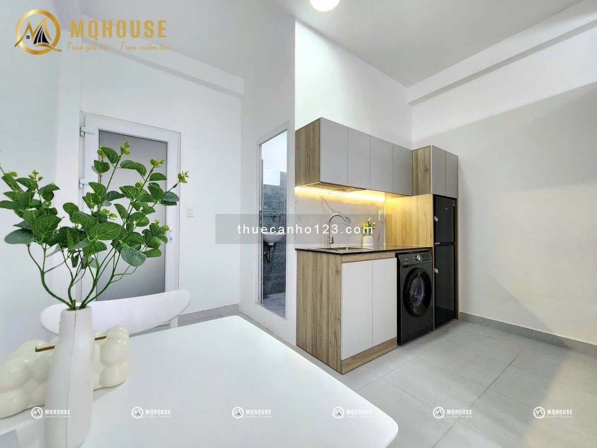 Cho thuê căn hộ Studio tách bếp, mới 100% gần khu K300 – Cầu vượt Hoàng Hoa Thám