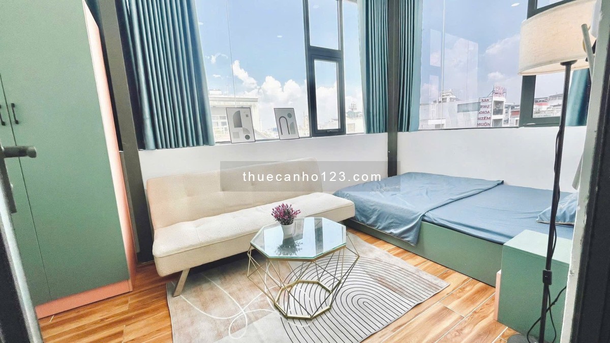 Căn hộ dịch vụ 1 phòng ngủ full nội thất nằm ngay đường số 47 Q7 gần Lotte Mart, gần Q4,1,8