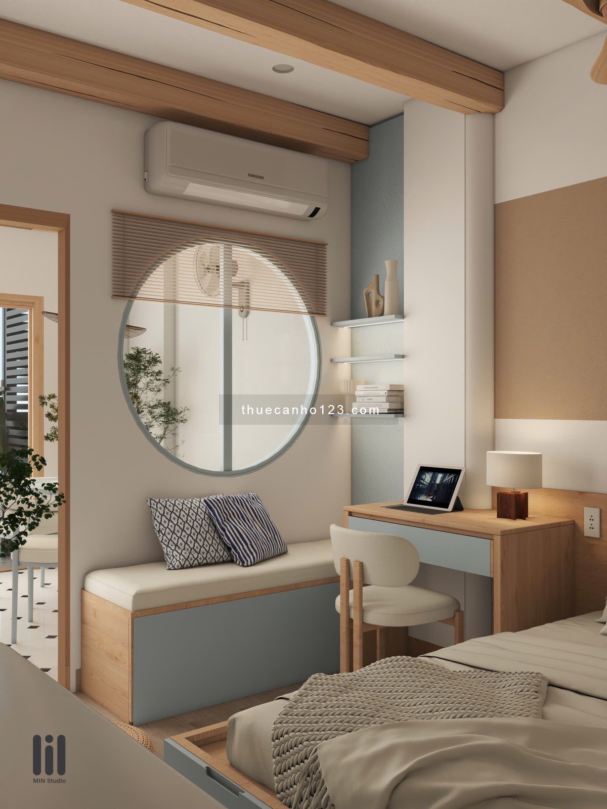 Căn hộ 1pn ban công tách bếp gần sân bay tân sơn nhất vòng xoay Lăng Cha Cả quận Tân Bình