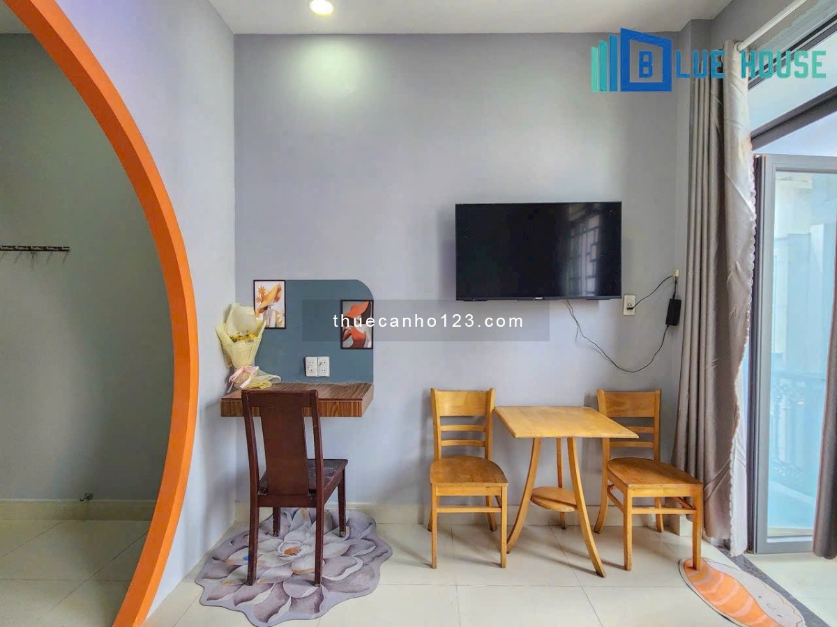Căn hộ studio ban công full nội thất cao cấp gần sân bay tân sơn nhất, lăng cha cả, cv hoàng văn thụ
