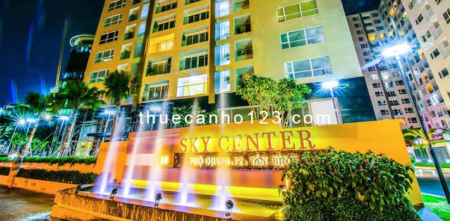 Cho thuê căn hộ 1PN dạng Officetel tại Sky Center 36m2,1PN,1WC,Nội thất đầy đủ, giá chỉ 12tr/th