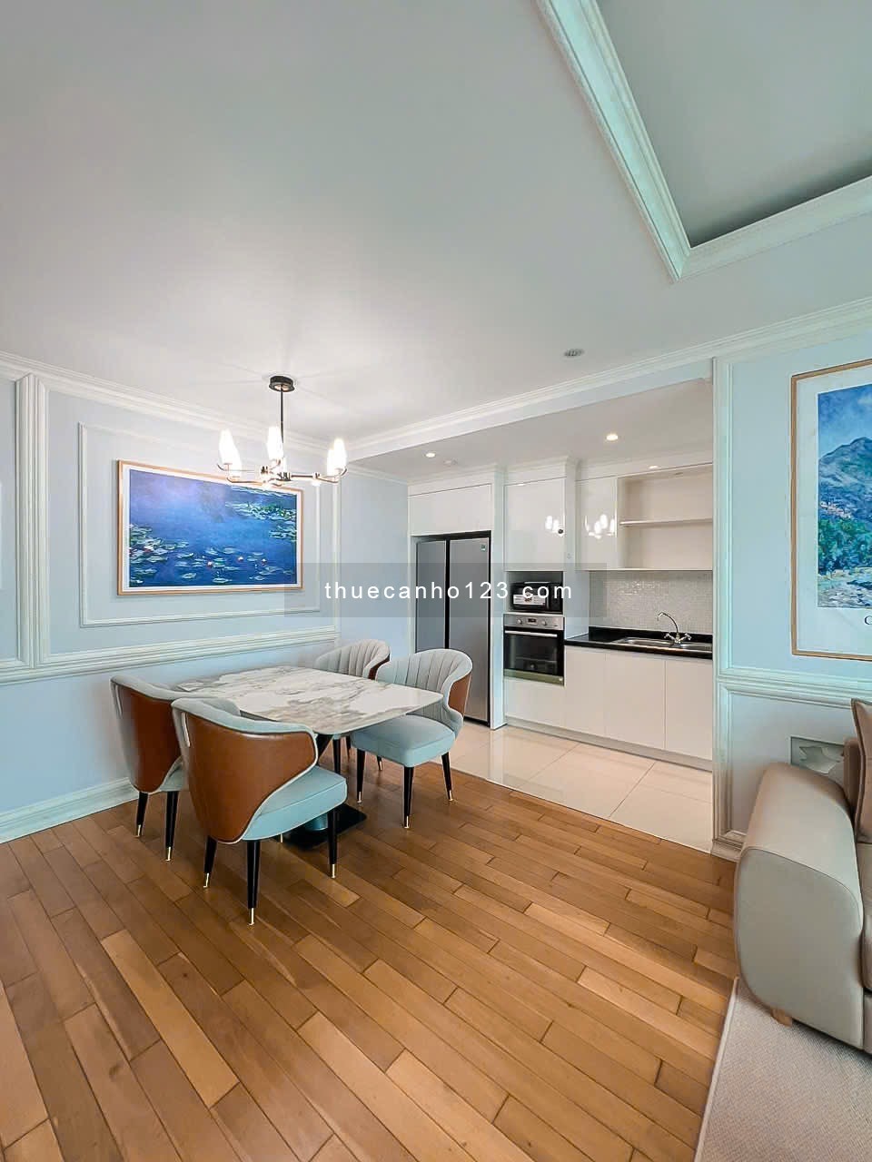 Cho thuê căn hộ cao cấp Léman Luxury Quận 3 75m2, 2pn, 2wc, Nội thất cao cấp, dọn ở liền