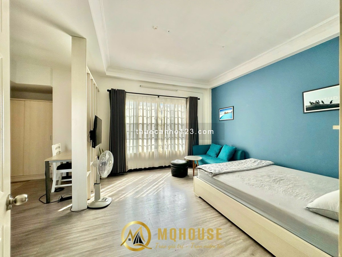 Căn Hộ 1 Phòng Ngủ - Ban Công - Tách Bếp - Máy Giặt Riêng - Ngay Cầu Bason - Đài Truyền Hình