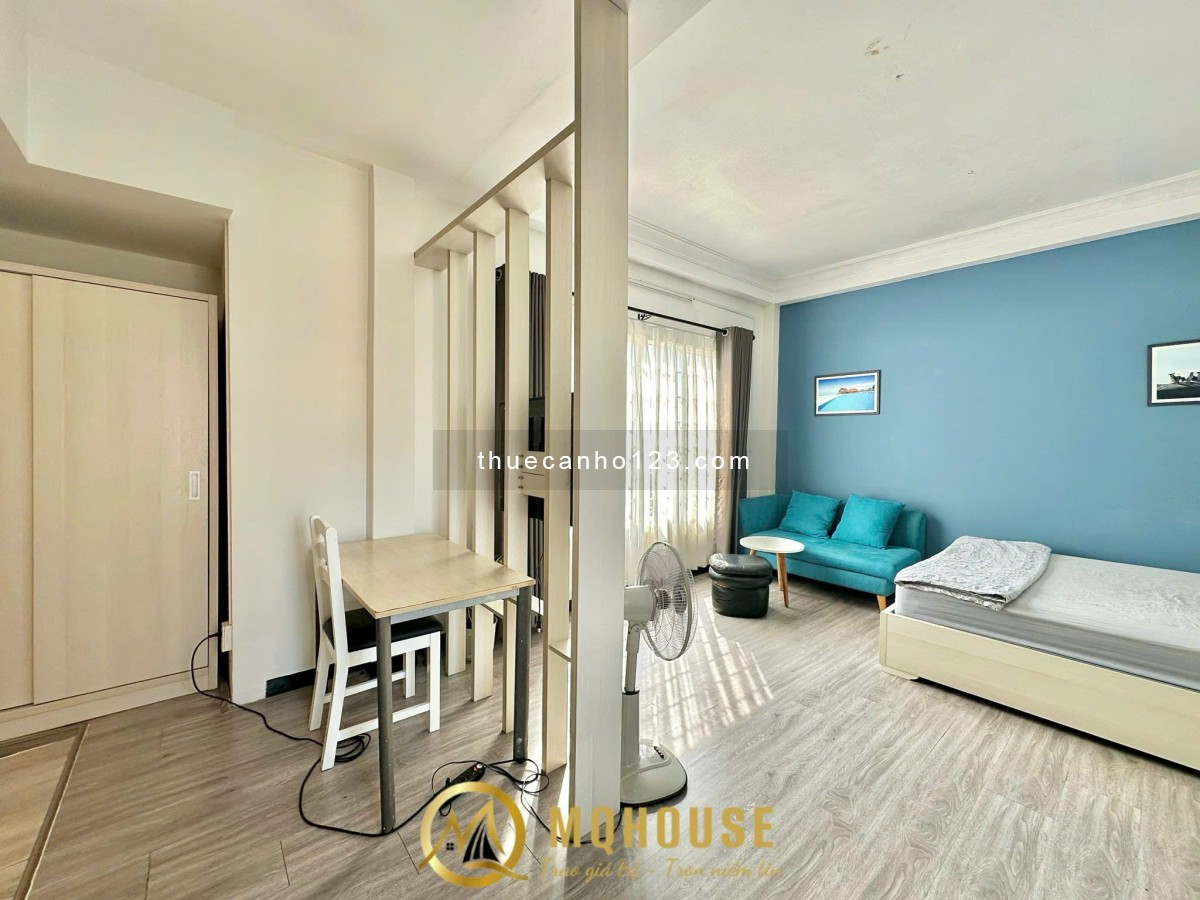 Căn Hộ 1 Phòng Ngủ - Ban Công - Tách Bếp - Máy Giặt Riêng - Ngay Cầu Bason - Đài Truyền Hình