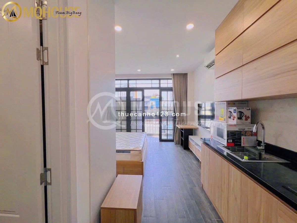 Hệ Thống Căn Hộ 1Pn Ban Công Cửa Sổ Thoáng Mát, Full Nội Thất Cao Cấp, Gần Quận 1,3