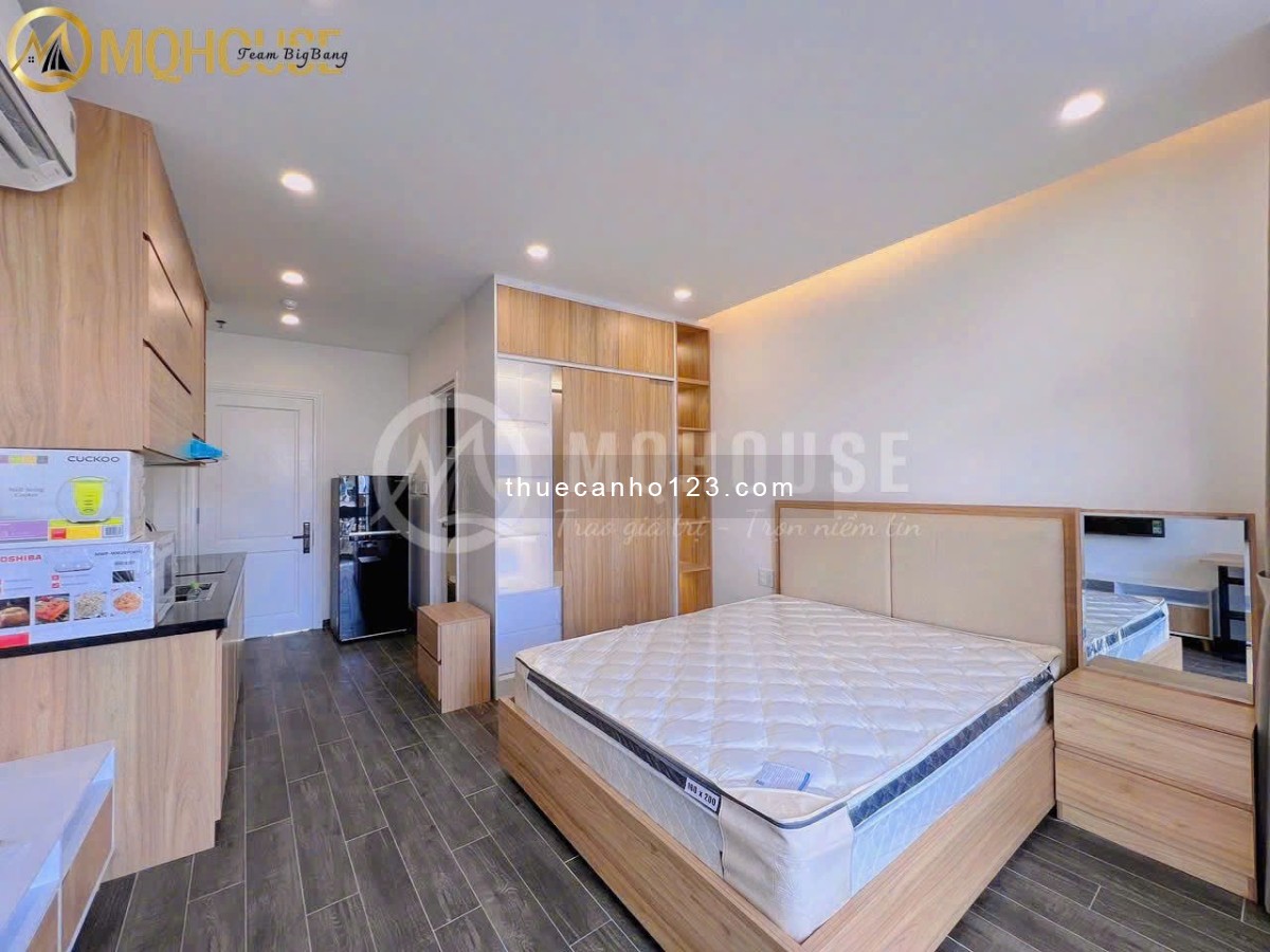 Hệ Thống Căn Hộ 1Pn Ban Công Cửa Sổ Thoáng Mát, Full Nội Thất Cao Cấp, Gần Quận 1,3