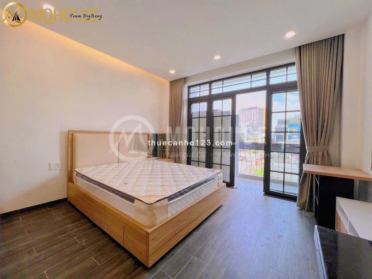 Hệ Thống Căn Hộ 1Pn Ban Công Cửa Sổ Thoáng Mát, Full Nội Thất Cao Cấp, Gần Quận 1,3