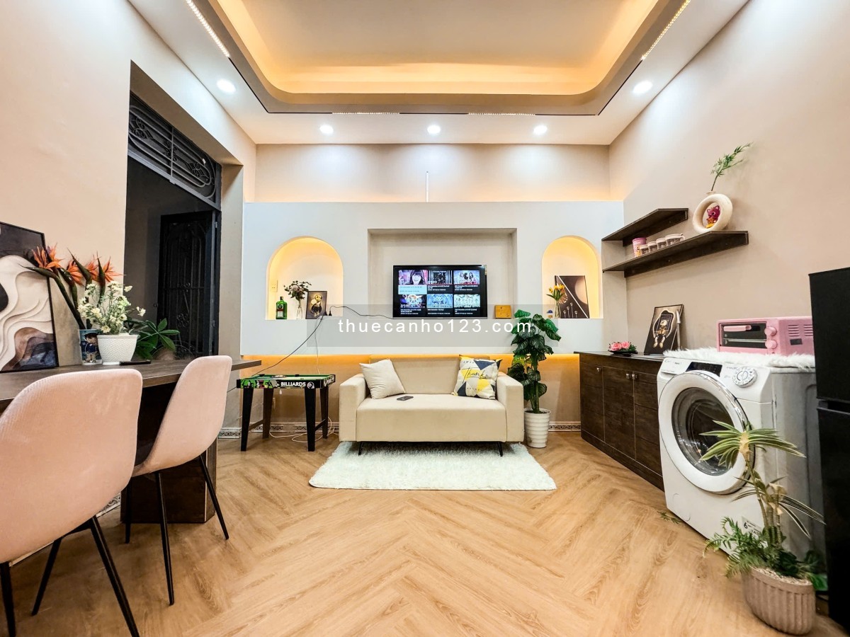 Khai Trương Căn Hộ Full Nội Thất Tách Bếp Ban Công Máy Giặt Riêng Ngay khu Người Hoa Quận 6