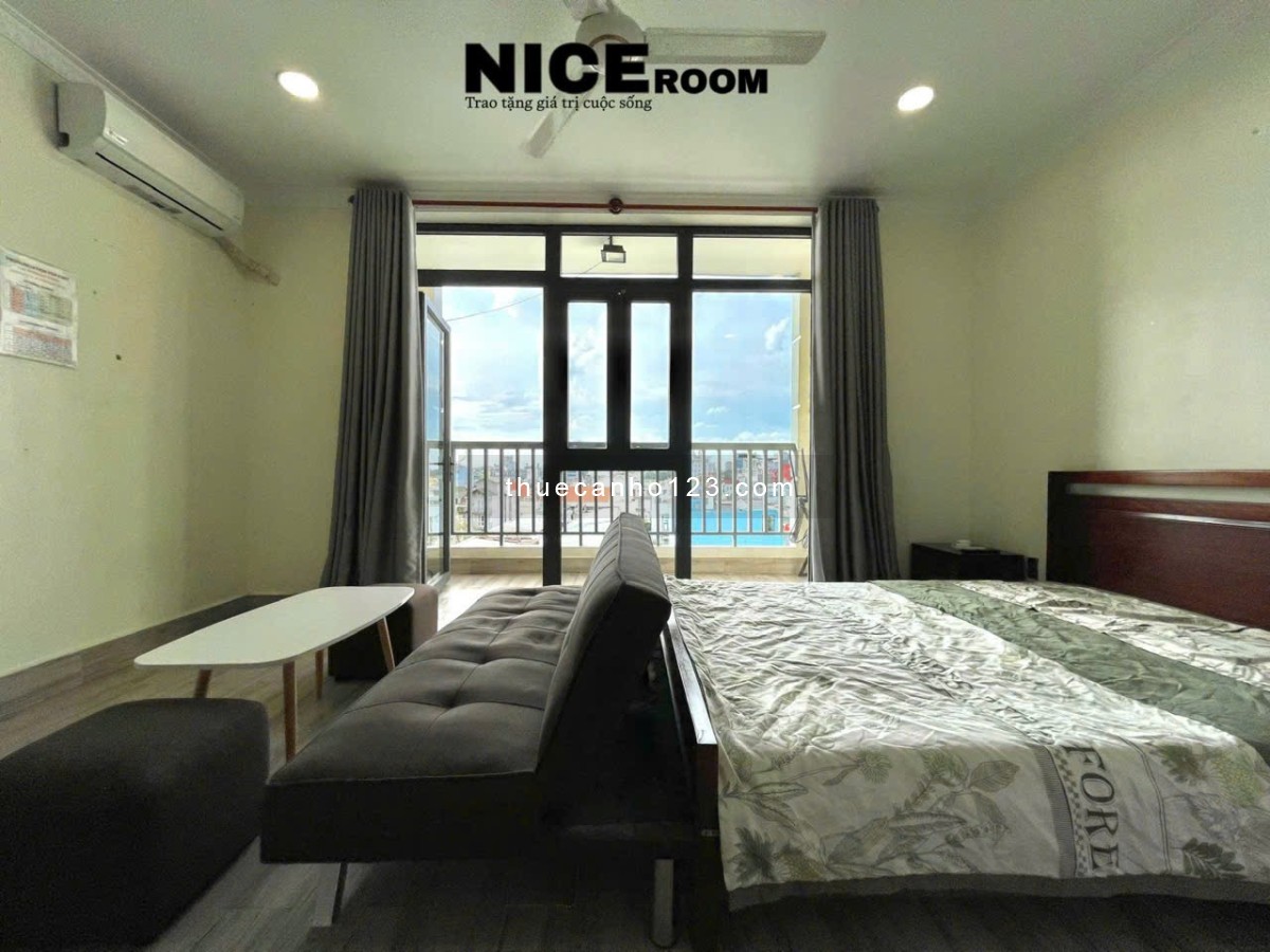 Hệ Thống Căn Hộ 1Pn Ban Công Cửa Sổ Thoáng Mát, View City, Full Nội Thất Cao Cấp