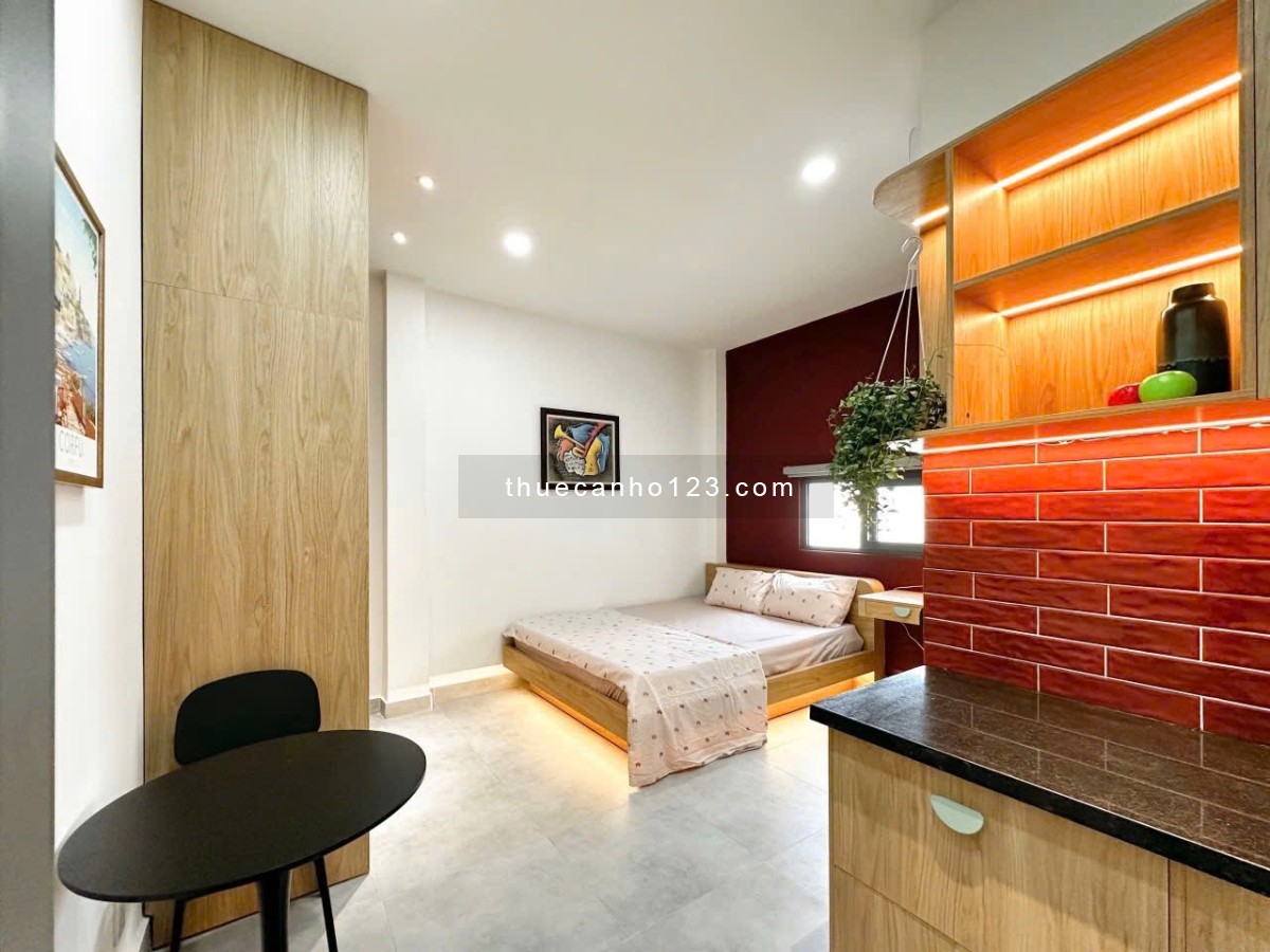 Cho thuê căn hộ studio mới xây siêu xinh gần ngã tư Bảy Hiền