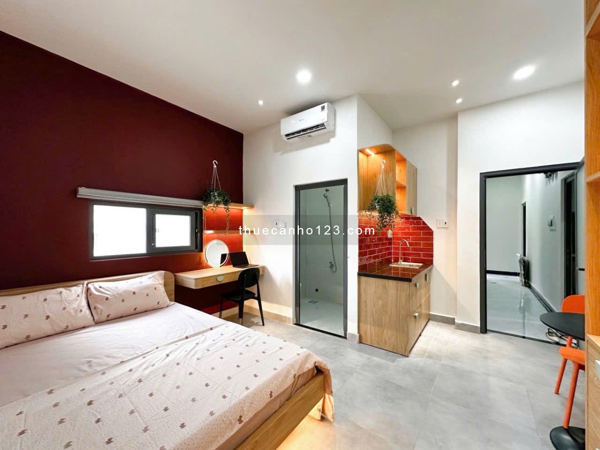 Cho thuê căn hộ studio mới xây siêu xinh gần ngã tư Bảy Hiền