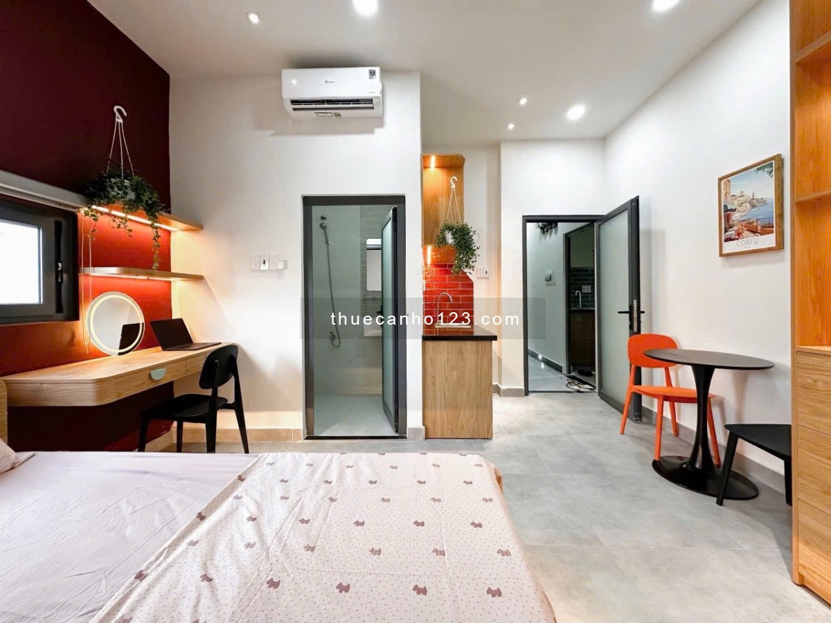 Cho thuê căn hộ studio mới xây siêu xinh gần ngã tư Bảy Hiền