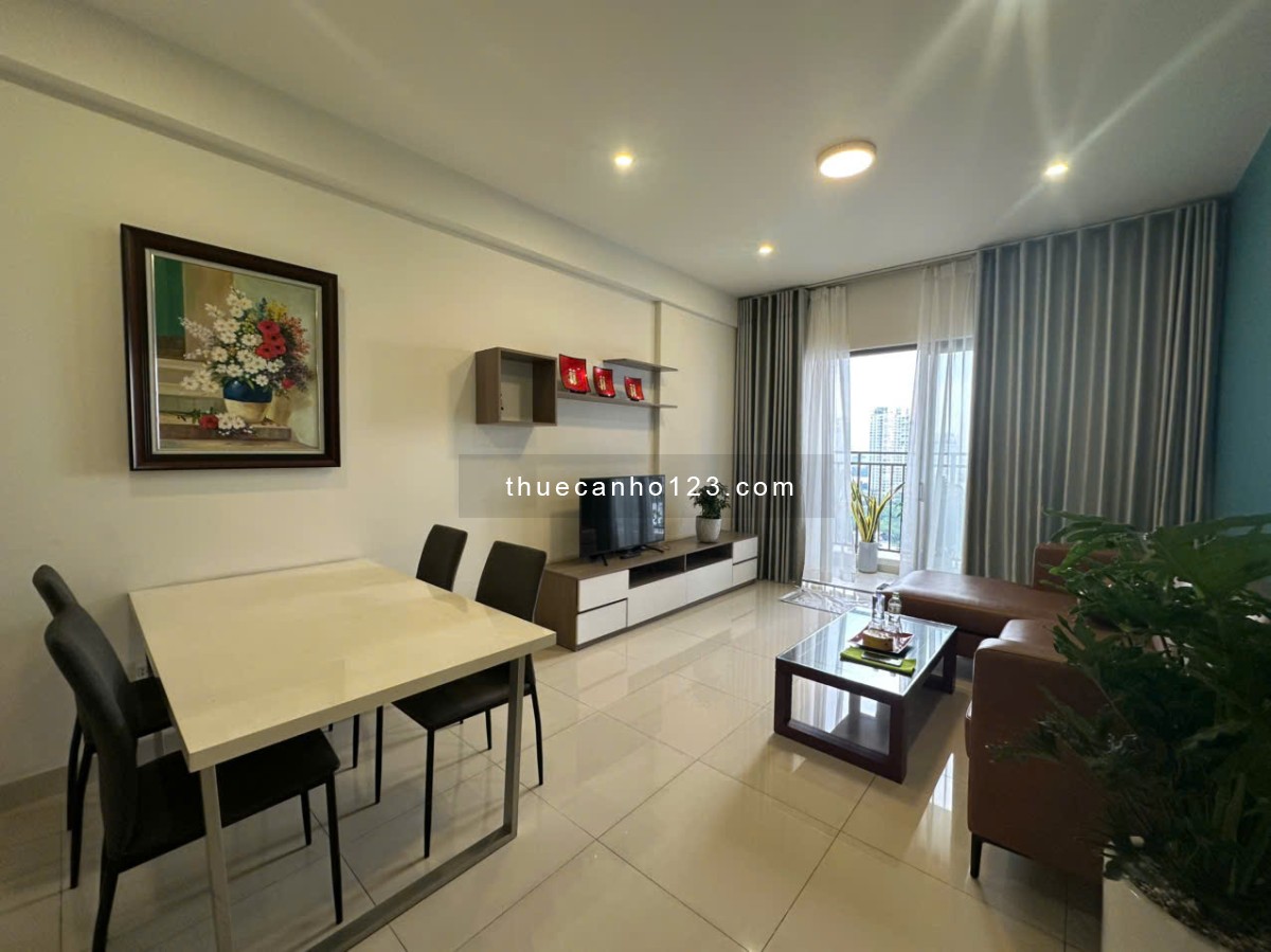 Lên nhà là mê ngay, 3PN 96m2 view Sông.Nội thất chỉn chu, ban công dài, giá 24 triệu. The Sun Avenue