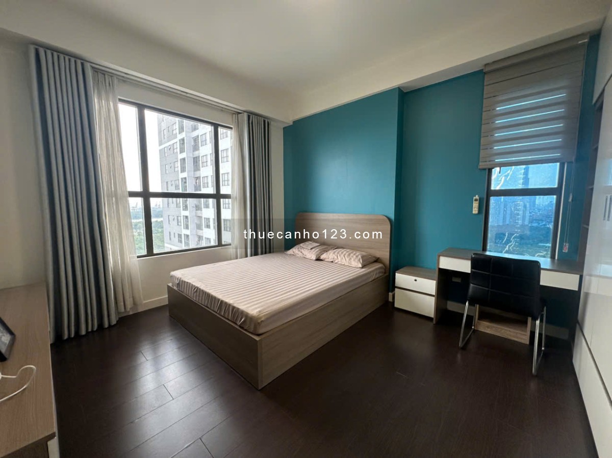 Lên nhà là mê ngay, 3PN 96m2 view Sông.Nội thất chỉn chu, ban công dài, giá 24 triệu. The Sun Avenue