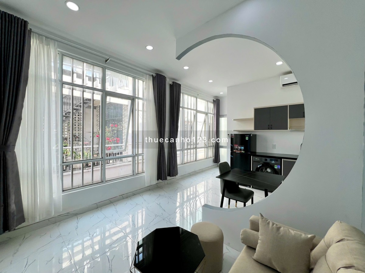 Cho Thuê Căn Hộ 1 Phòng Ngủ Tách Bếp, Cửa Sổ – Full Nội Thất, Máy Giặt Riêng - Gần Cv Lê Thị Riêng