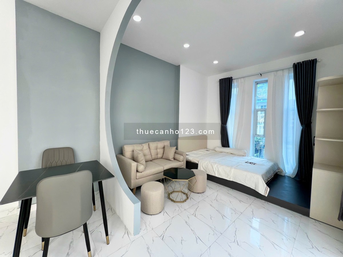 Cho Thuê Căn Hộ 1 Phòng Ngủ Tách Bếp, Cửa Sổ – Full Nội Thất, Máy Giặt Riêng - Gần Cv Lê Thị Riêng