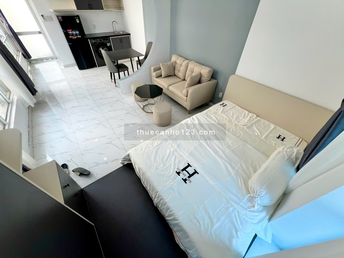 Căn hộ studio ban công máy giặt riêng rộng 40m2 gần ngã tư bảy hiên bệnh Thống Nhất quận Tân Bình