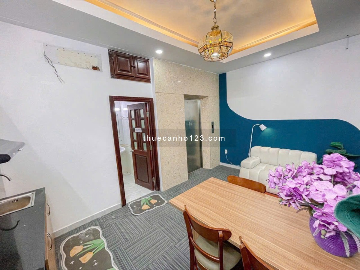 Căn hộ 1pn máy giặt riêng full nội thất tv ghế sofa Gần cv hoàng văn thụ lăng cha cả sân bay