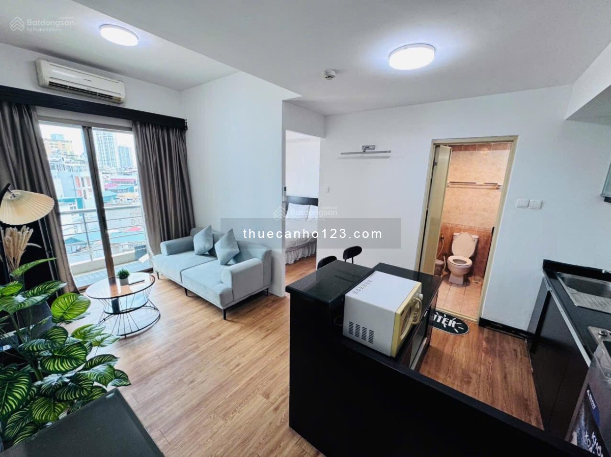 Cho Thuê Căn hộ 1PN Ban Công Full Nội Thất Cao Cấp – Máy Giặt Riêng – Gần Chợ Phạm Văn Hai
