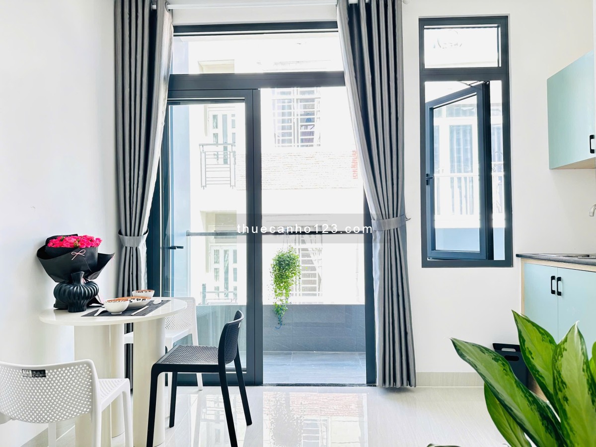 Căn Hộ 1PN + 1PK Ban Công Hơn 40m2 Mới 100% Gần Chợ Bà Chiểu_Cầu Bông_Hàng Xanh_Quận Bình Thạnh