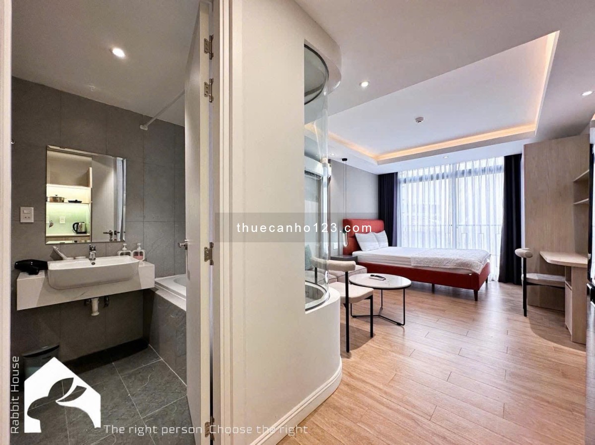 Cho Thuê Căn hộ Studio tách bếp Ban công – Full nội thất cao cấp – Máy giặt riêng – Chợ Phạm Văn Hai