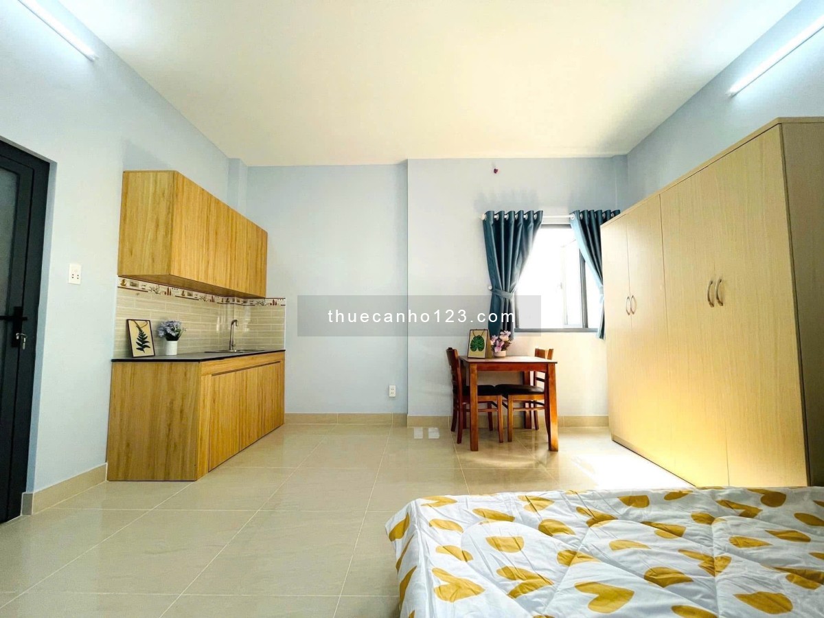 Cho thuê căn hộ Studio Cửa sổ Q4 gần chợ 200, nhà thờ Xóm Chiếu, ĐH Luật, ĐH Nguyễn Tất Thành