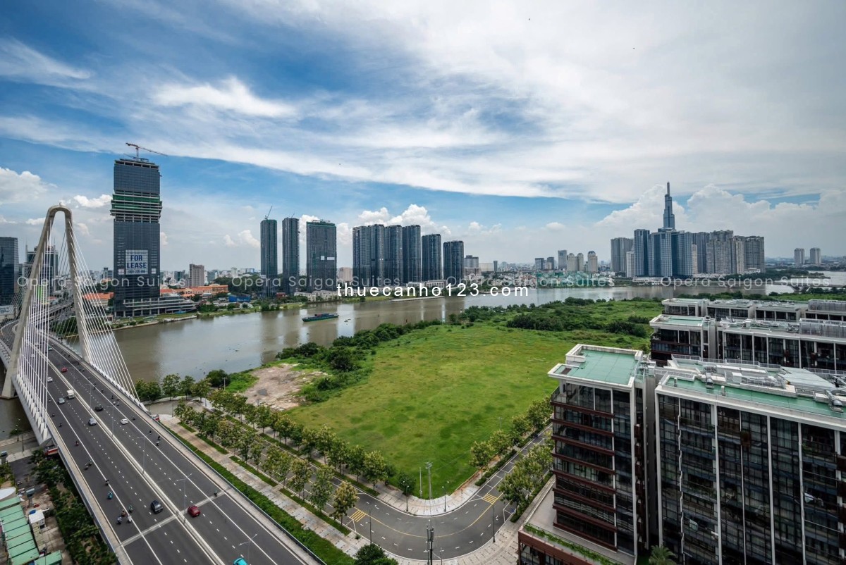 The Opera Thủ Thiêm – Cho thuê căn 2pn tầng cao, 75m², full nội thất, giá 43 triệu