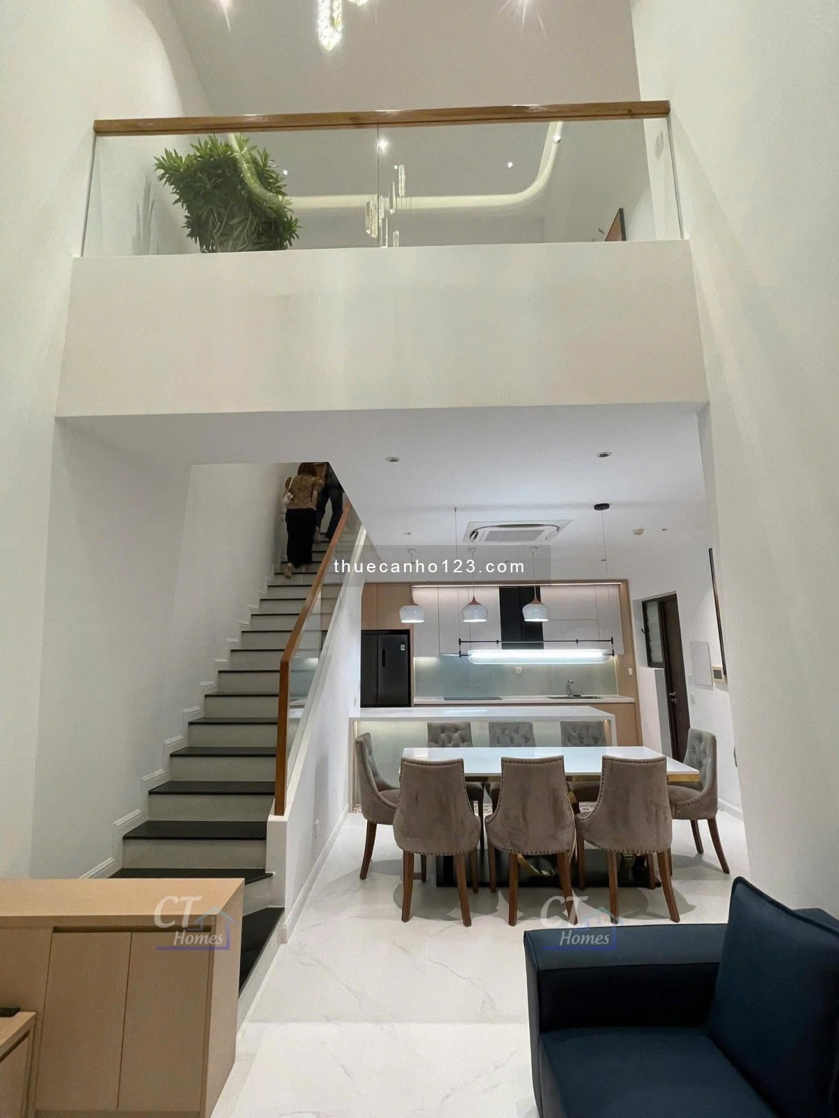 Cho thuê duplex 3PN, nội thất sang xịn 100% mới, 158m², giá 65 triệu