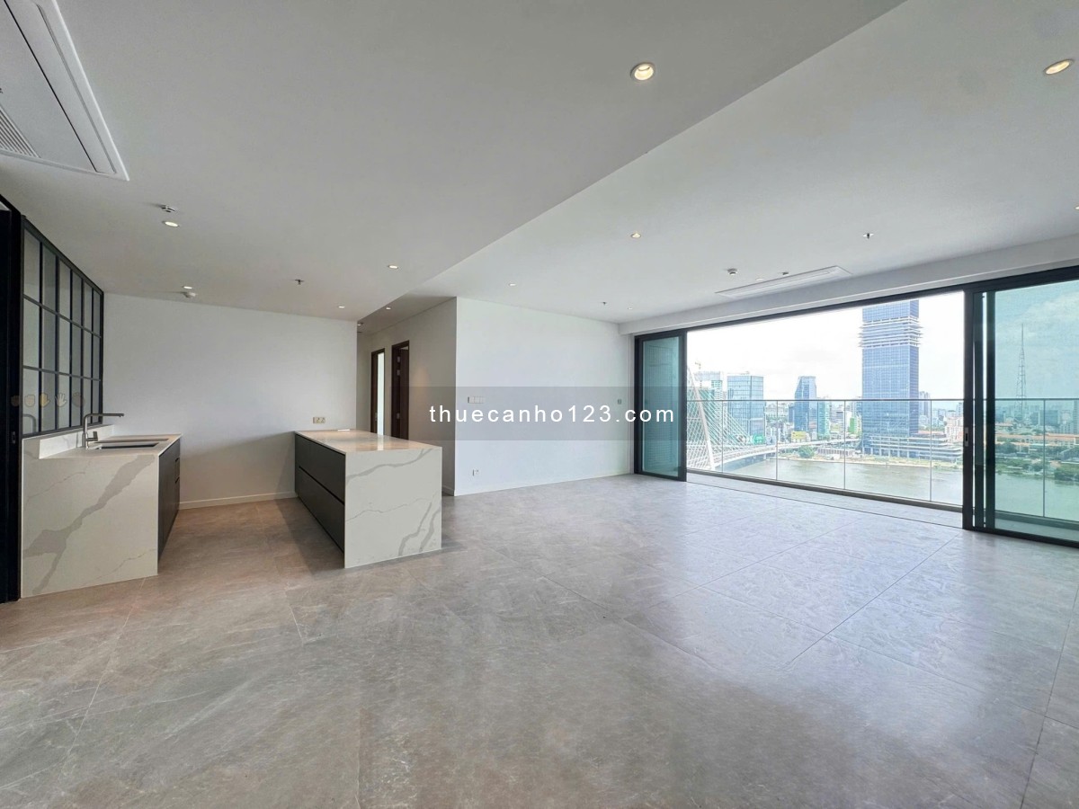 Cho thuê căn hộ The Crest 3pn, tầng cao, view sông & landmark 81, 152m², 4200$/tháng