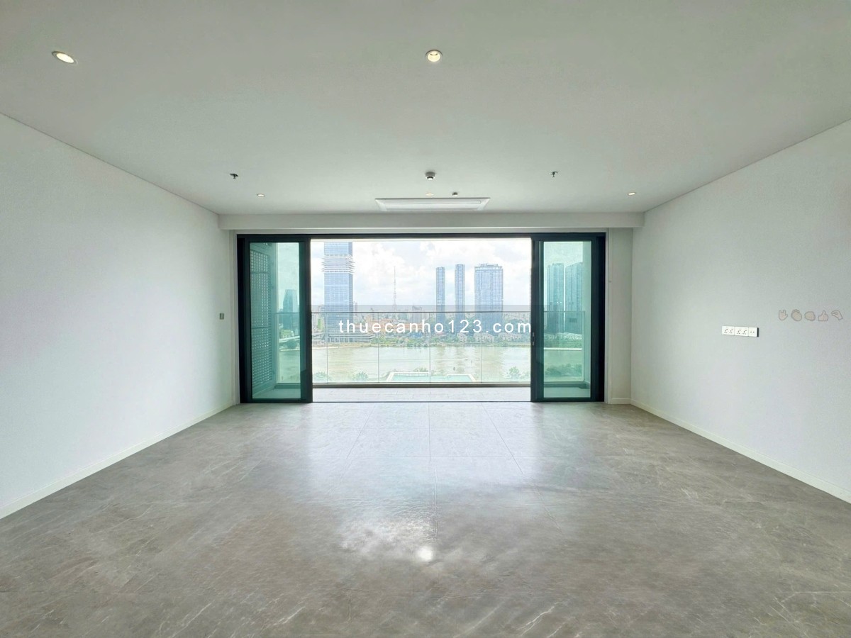 Cho thuê căn hộ The Crest 3pn, tầng cao, view sông & landmark 81, 152m², 4200$/tháng